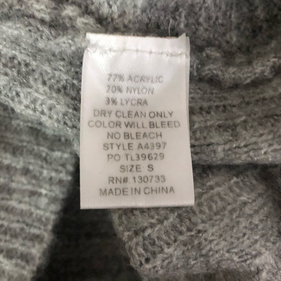 Umgee Heather Gray Cozy Knit Front Tie Slouchy Sweater - Picture 11 of 12